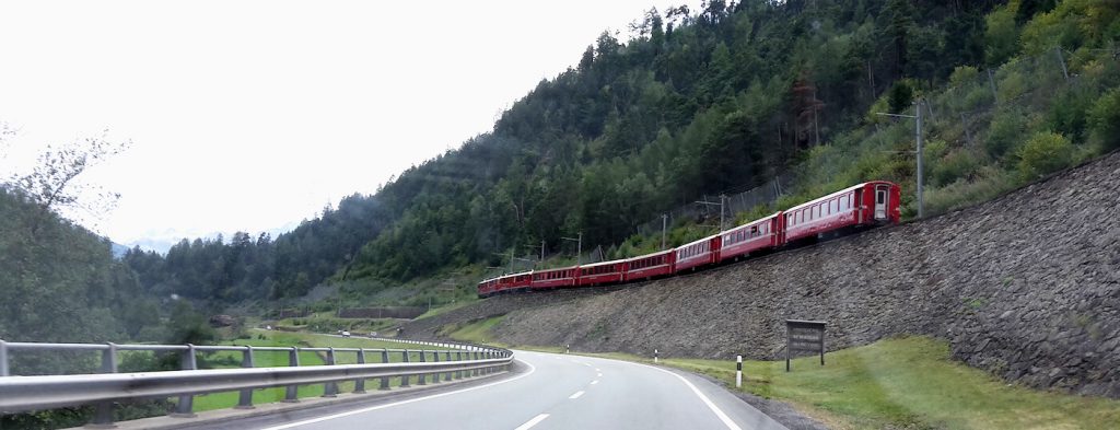 Bernina Express, de rode trein